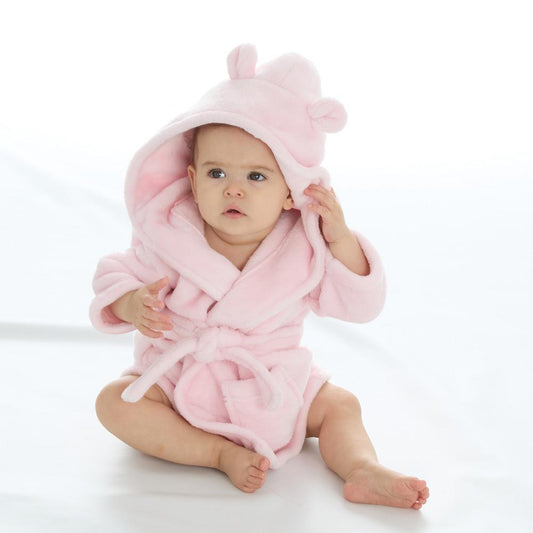 Baby Pink Bear Ears Dressing Gown