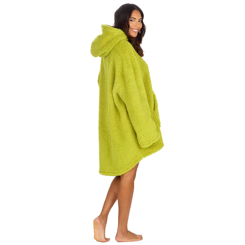 Ladies Grinch Sherpa Blanket Hoodie