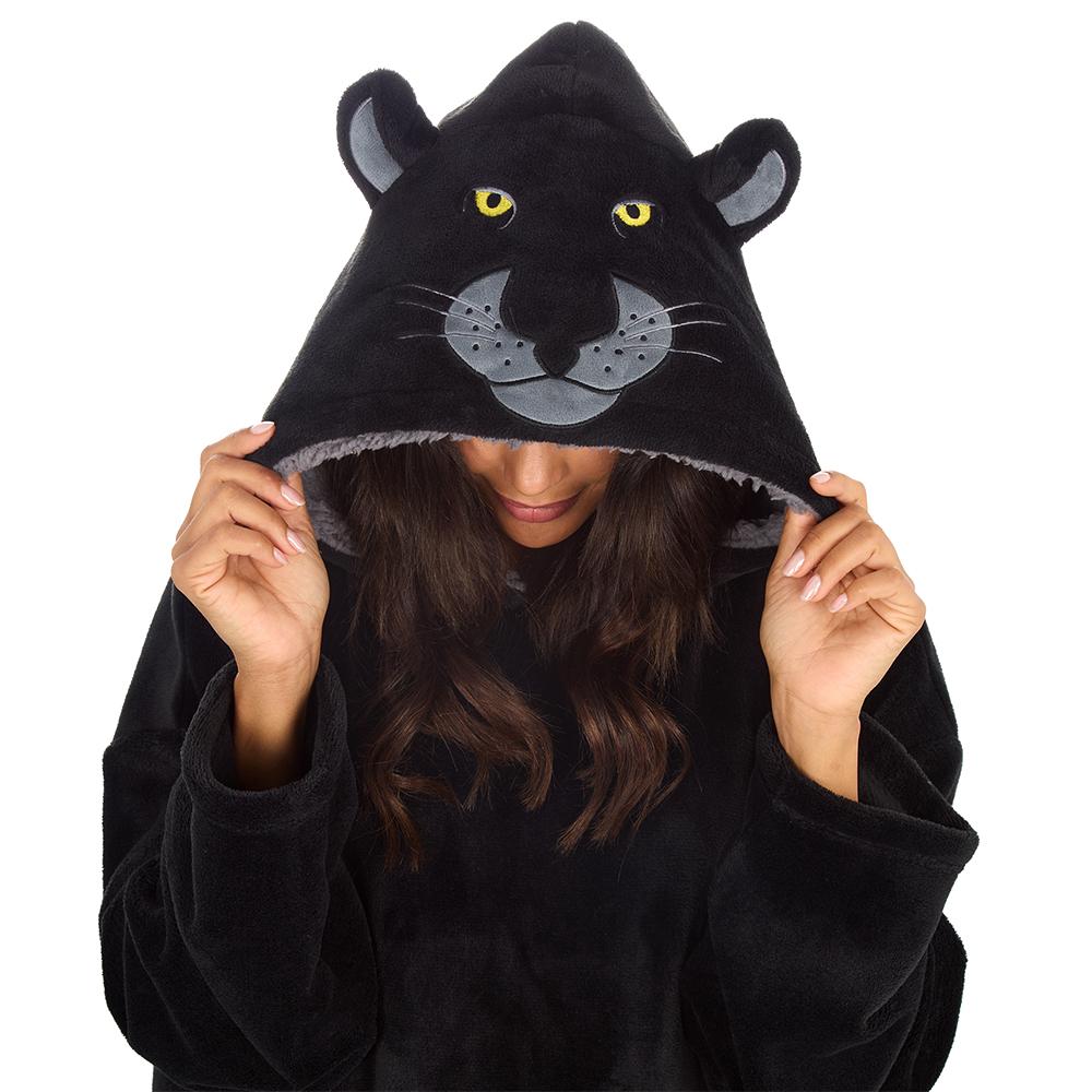 Ladies Panther Blanket Hoodie