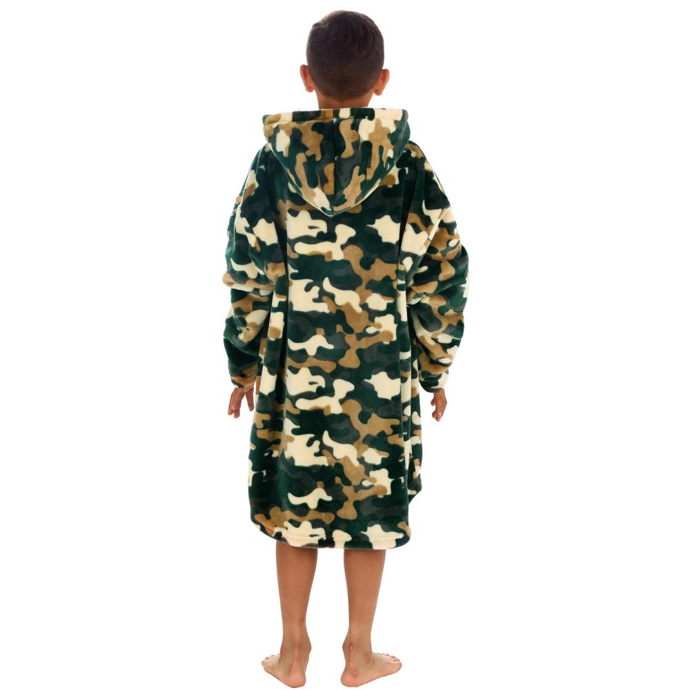 Boys Camouflage Blanket Hoodie