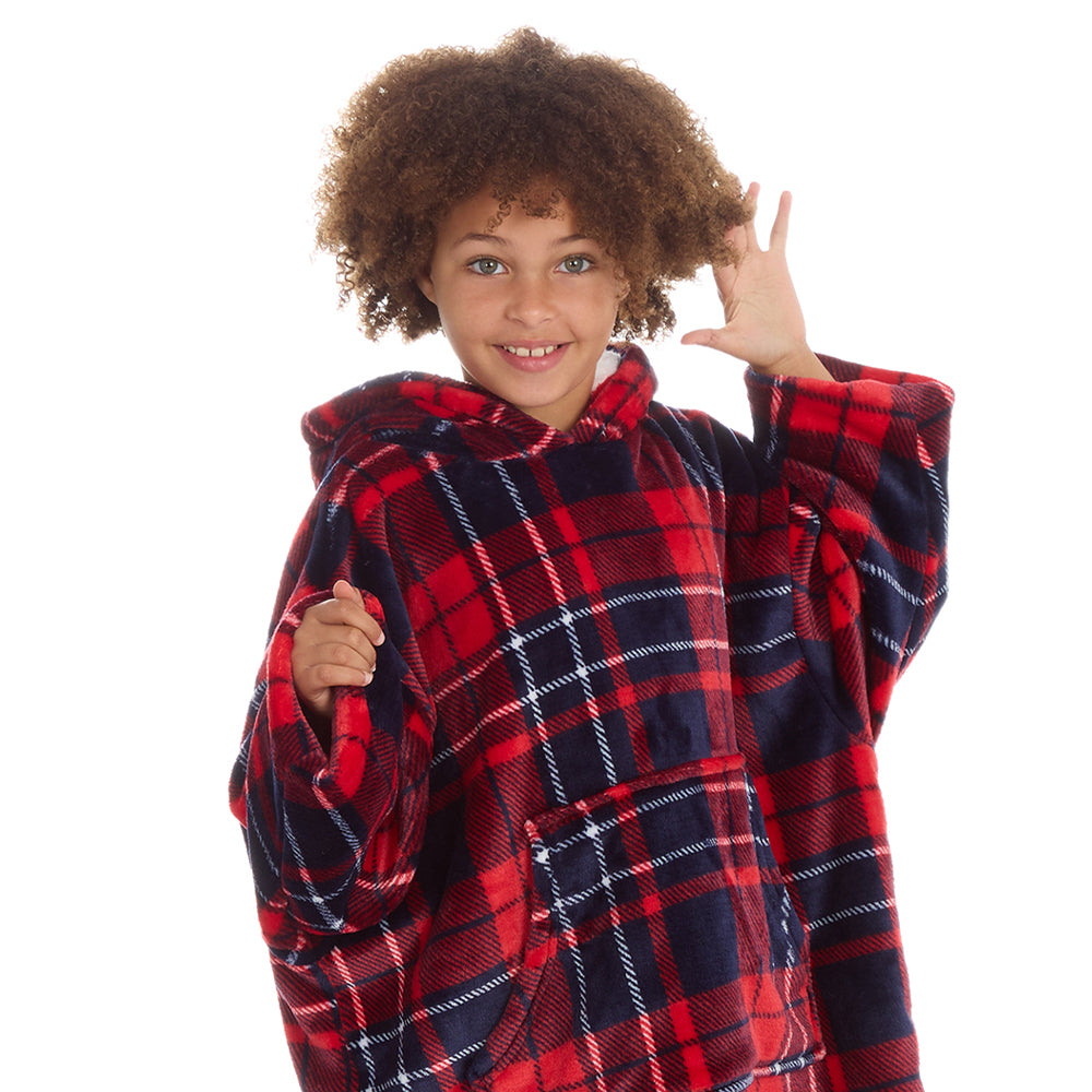 Girls checkered hoodie sale