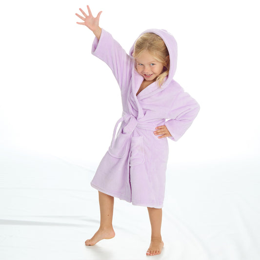 Infant Girls Plain Lilac Dressing Gown