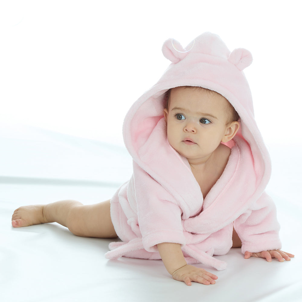 Baby Pink Bear Ears Dressing Gown