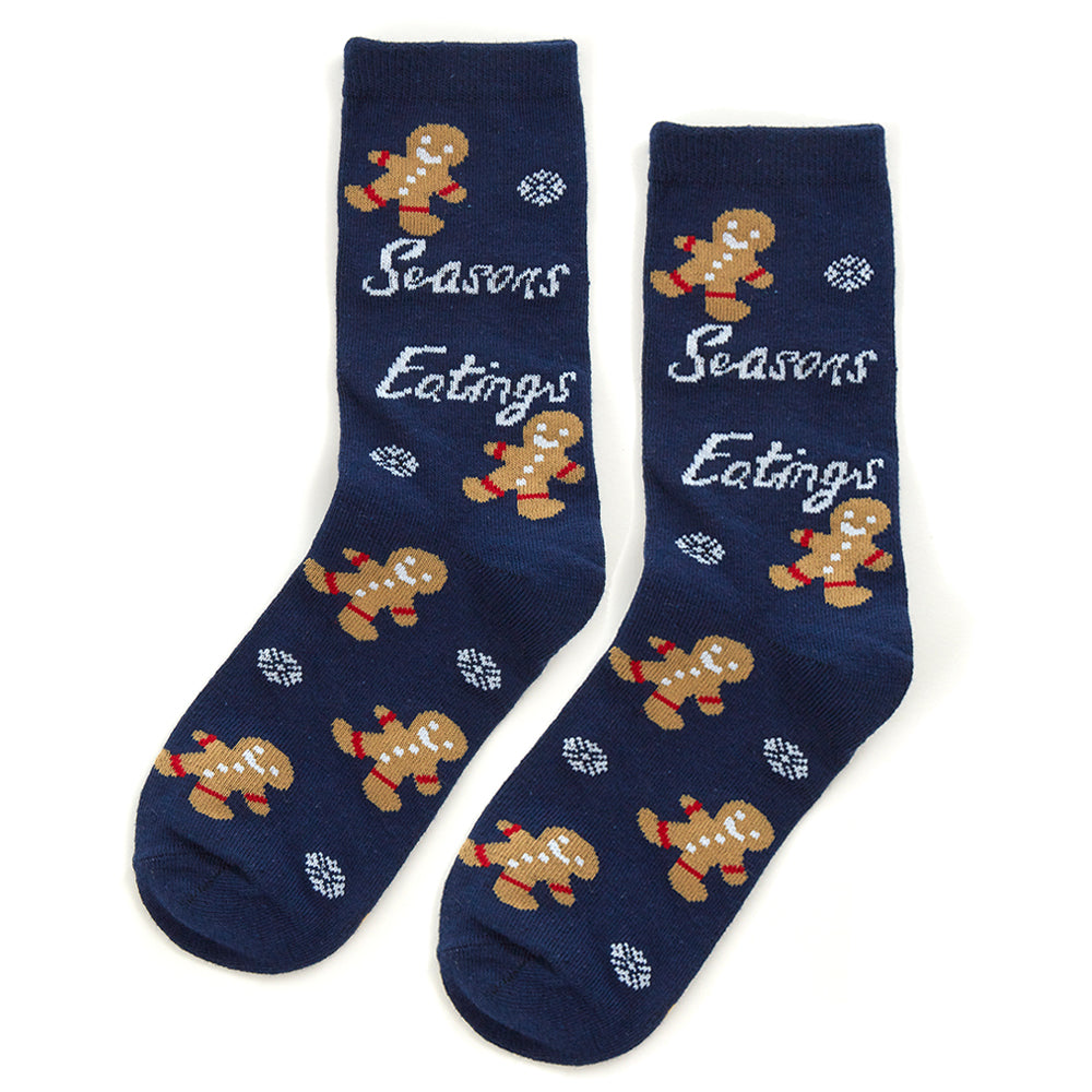 Ladies Christmas Cookie Cotton Socks