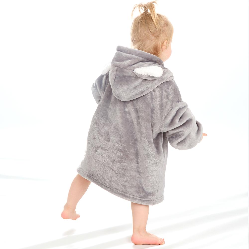 Personalised Toddler Kids Koala Mini Blanket Hoodie