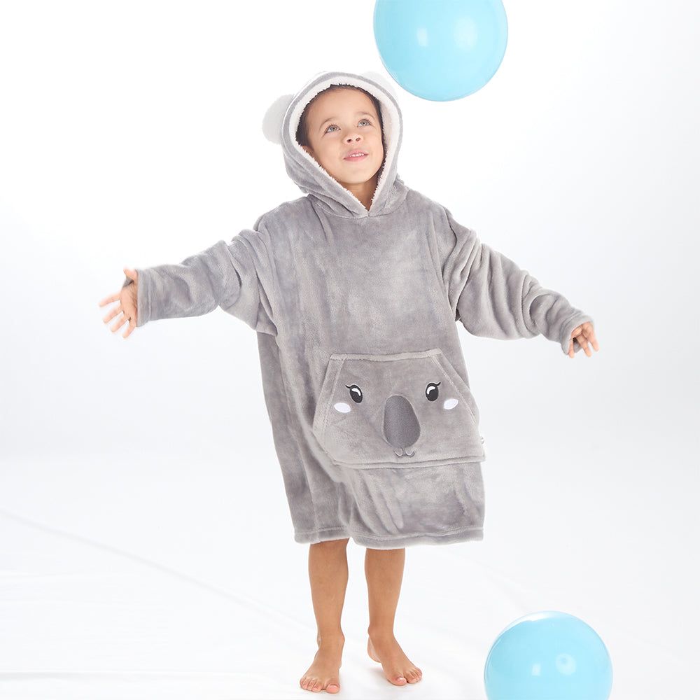 Infant Kids Koala Mini Blanket Hoodie