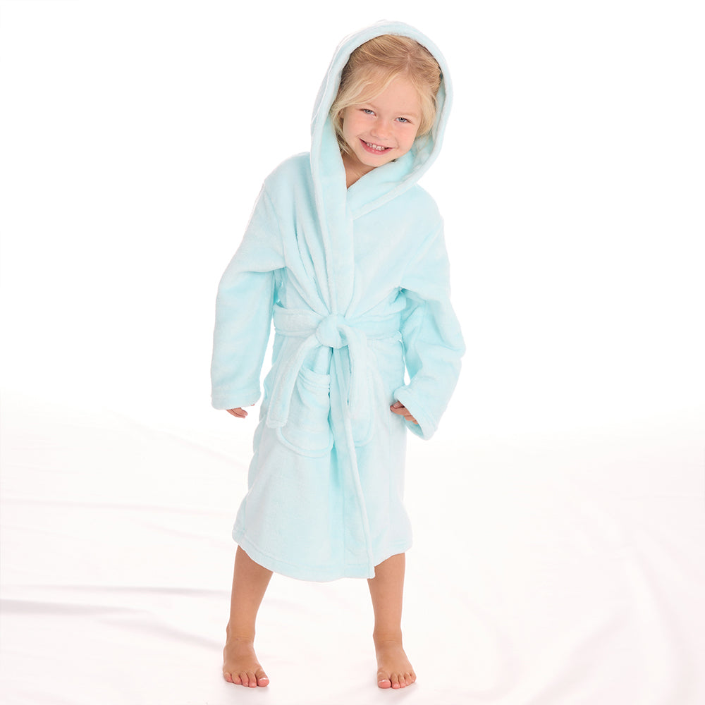 Kids Girls Plain Mint Dressing Gown