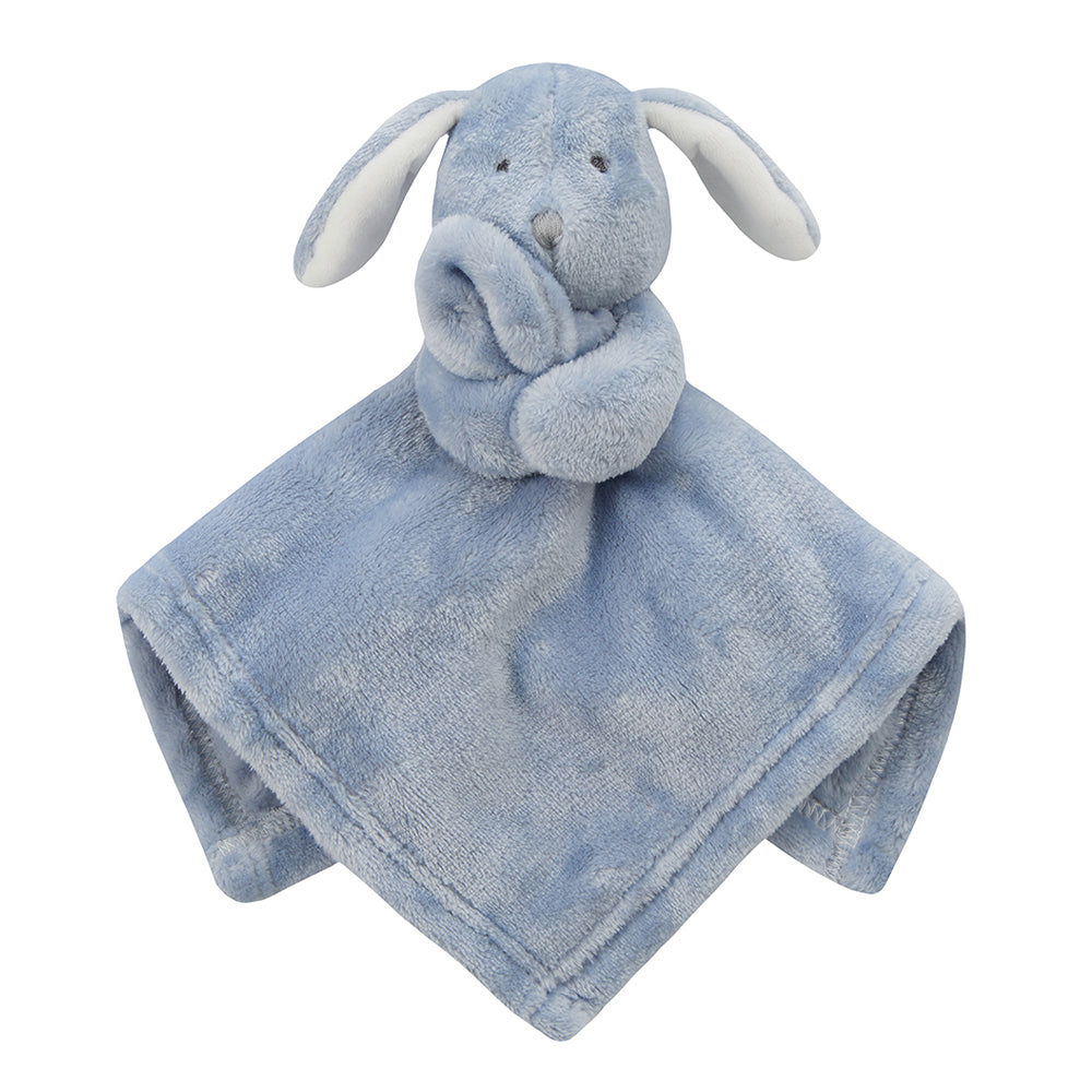 Baby Toddler Dusky Blue Bunny Comforter 