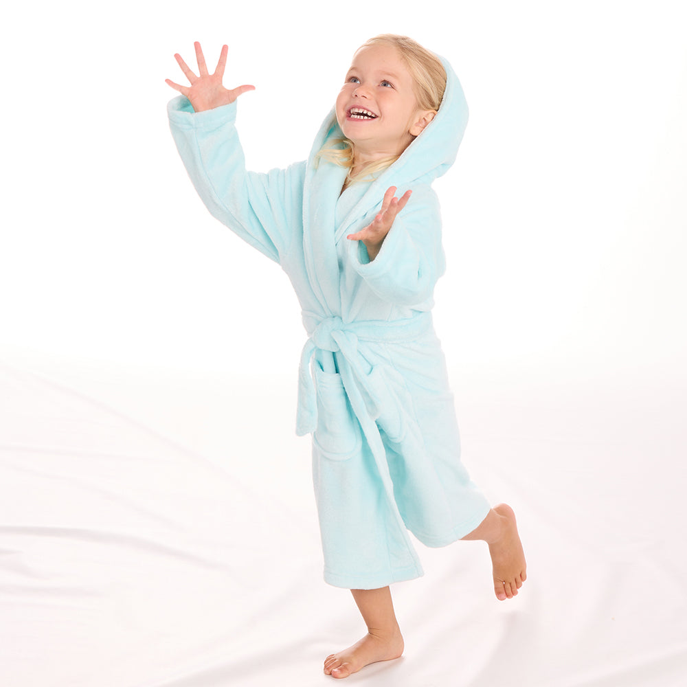 Kids Girls Plain Mint Dressing Gown