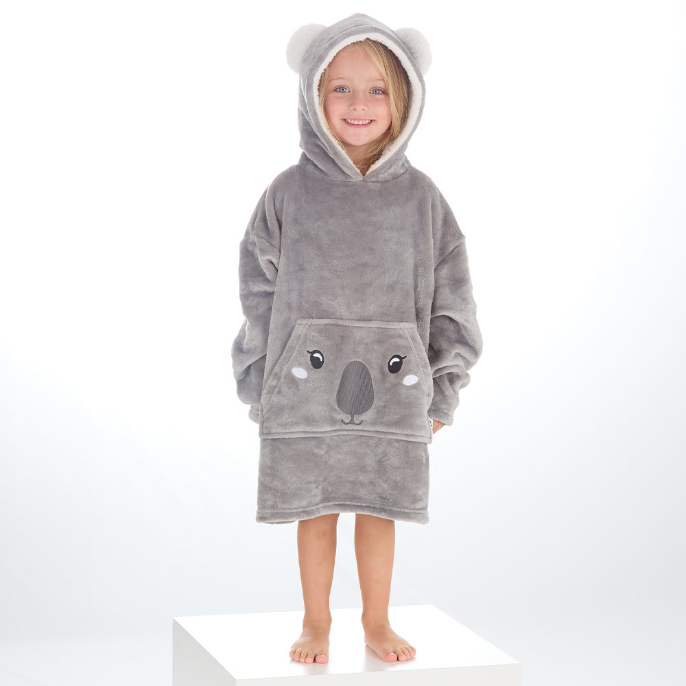 Infant Kids Koala Mini Blanket Hoodie