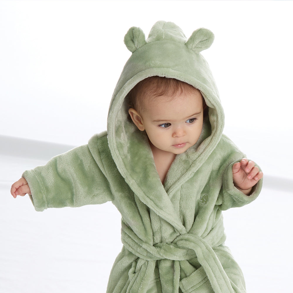 Baby Sage Bear Ears Dressing Gown