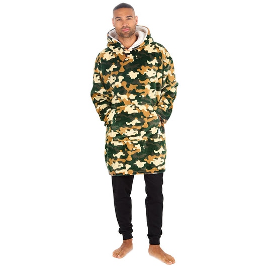 Mens Camouflage Blanket Hoodie