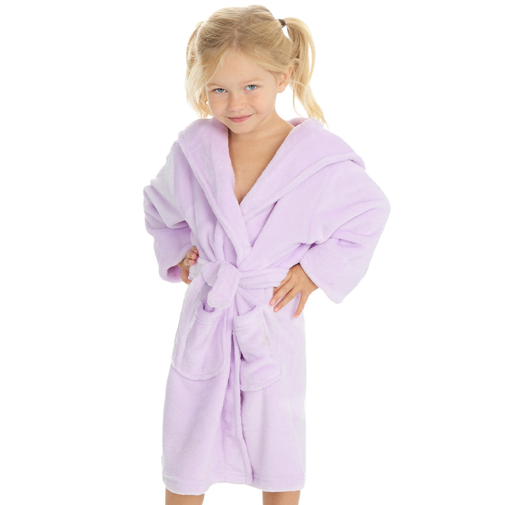 Infant Girls Plain Lilac Dressing Gown