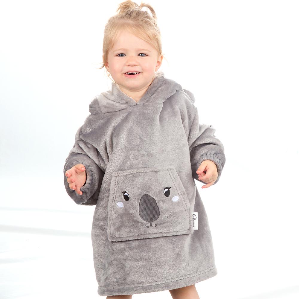 Toddler Kids Koala Mini Blanket Hoodie