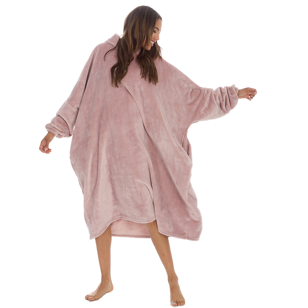 Ladies Champagne Longline Hooded Blanket