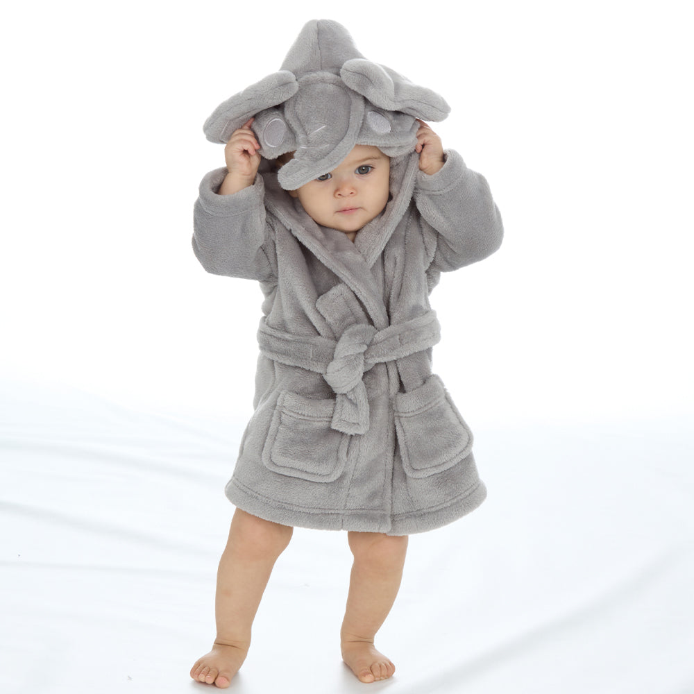 Baby Elephant Fleece Dressing Gown