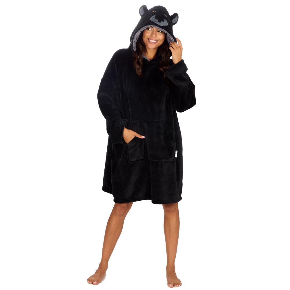 Ladies Panther Blanket Hoodie