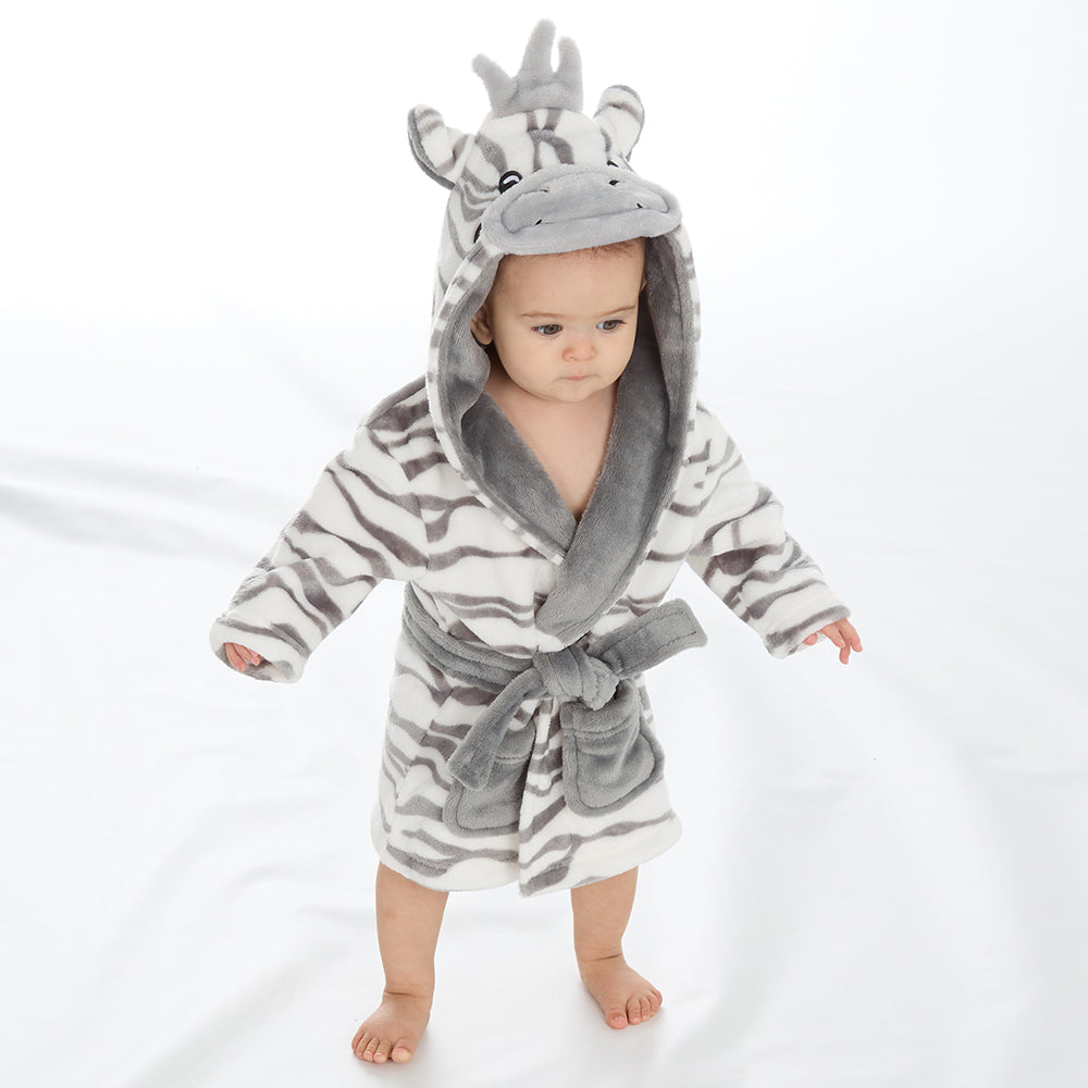 Baby Zebra Fleece Dressing Gown