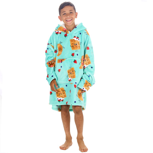 Boys Brunch Mint Blanket Hoodie