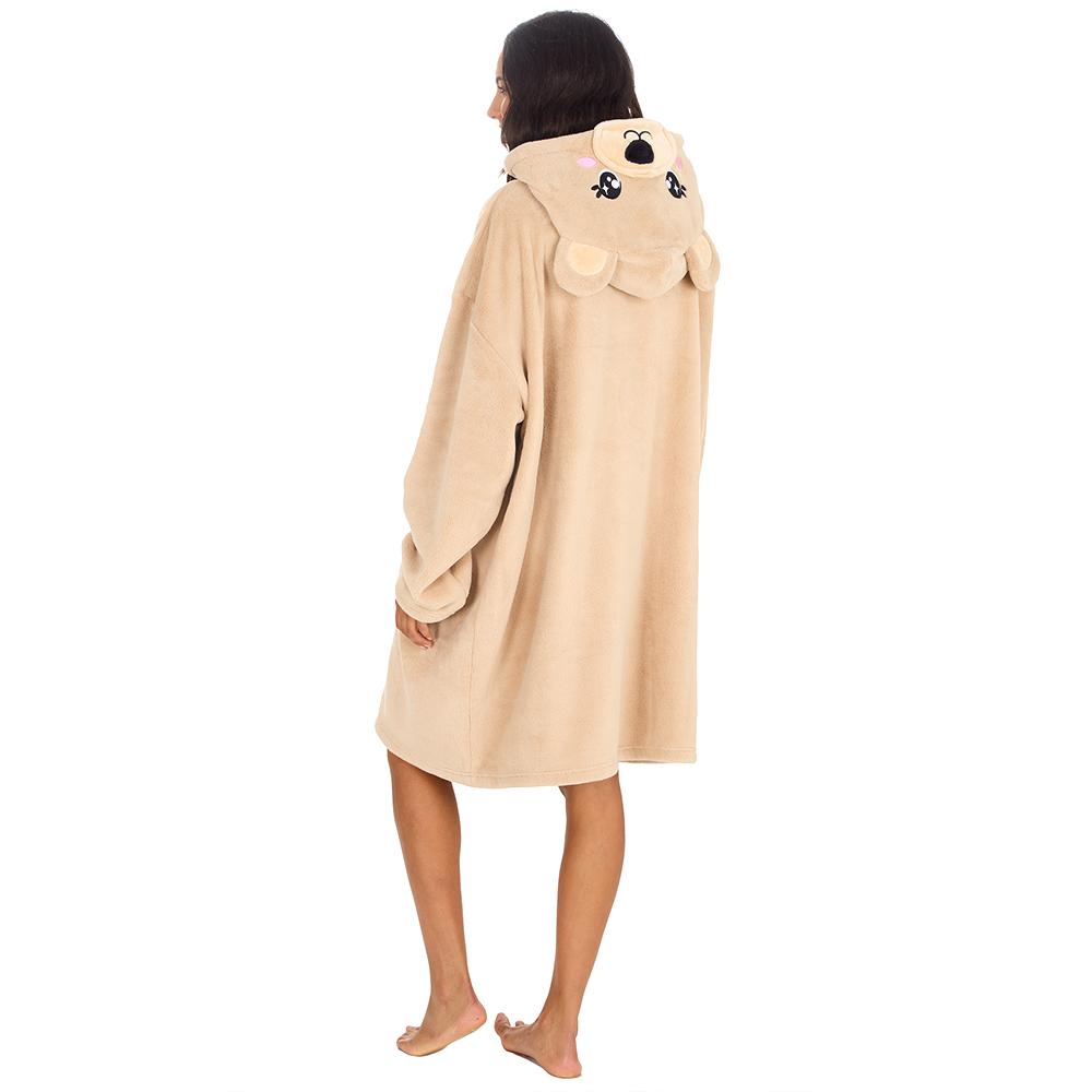 Ladies Teddy Bear Blanket Hoodie