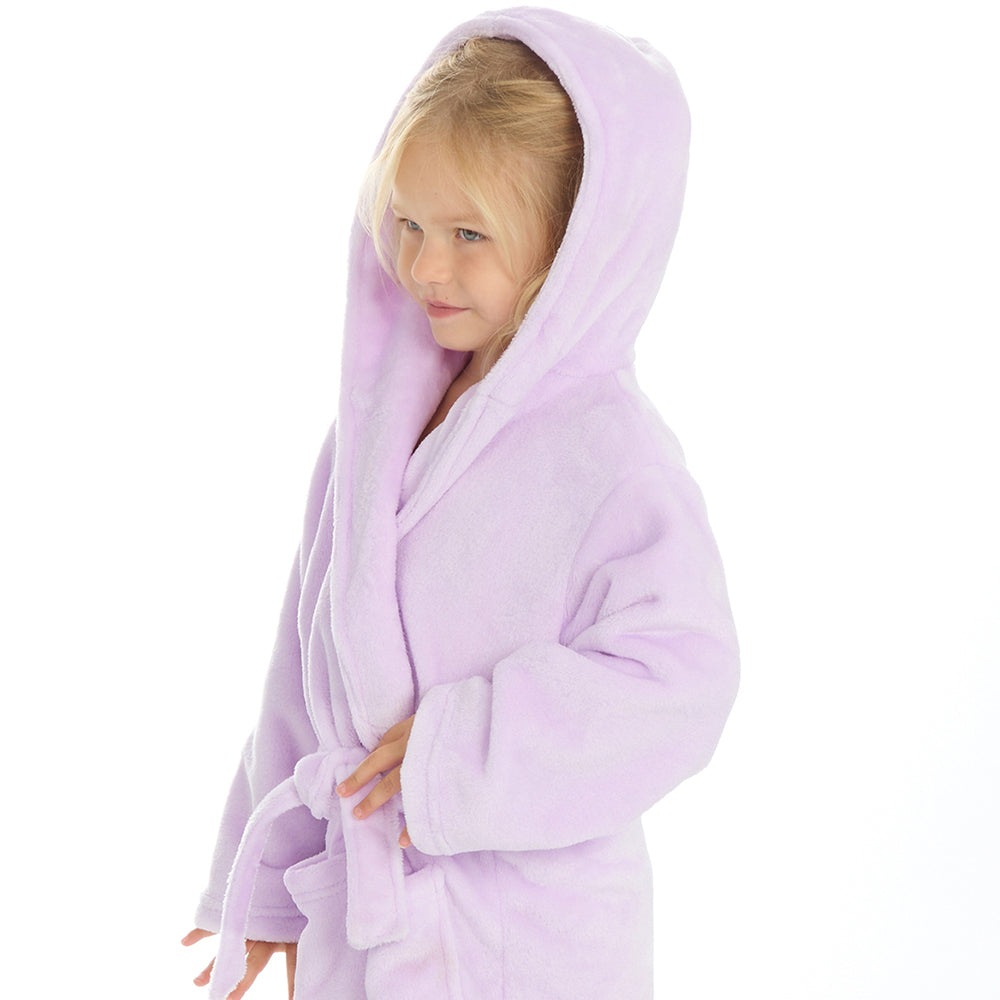 Infant Girls Plain Lilac Dressing Gown