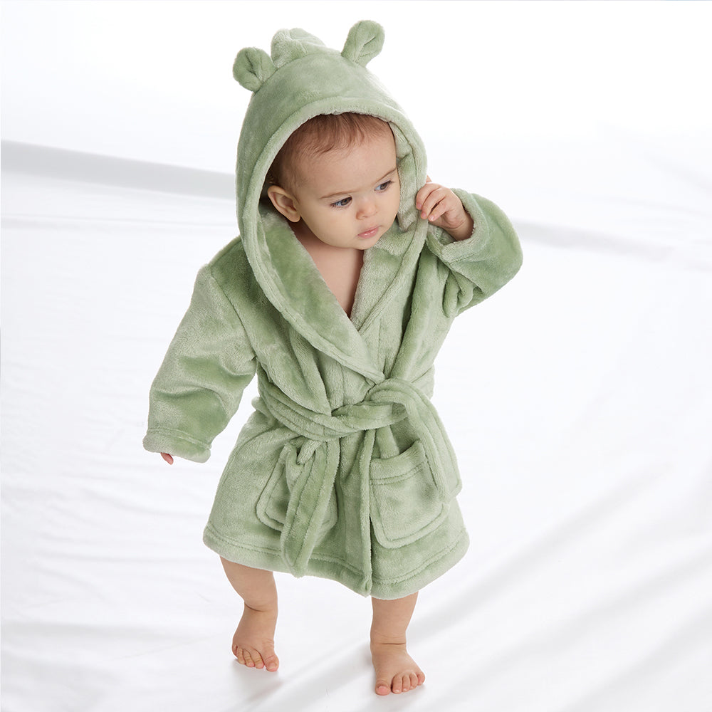 Baby Sage Bear Ears Dressing Gown