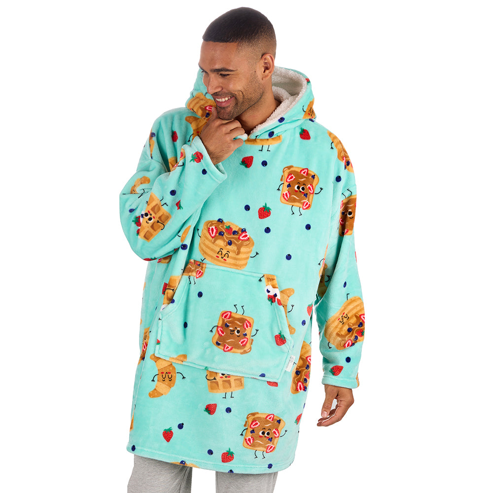 Mens Brunch Mint Blanket Hoodie