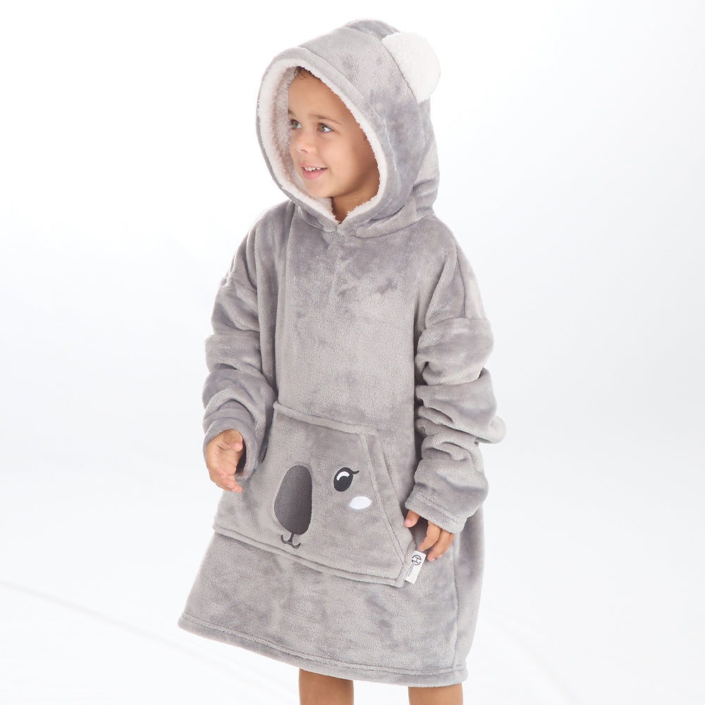 Infant Kids Koala Mini Blanket Hoodie