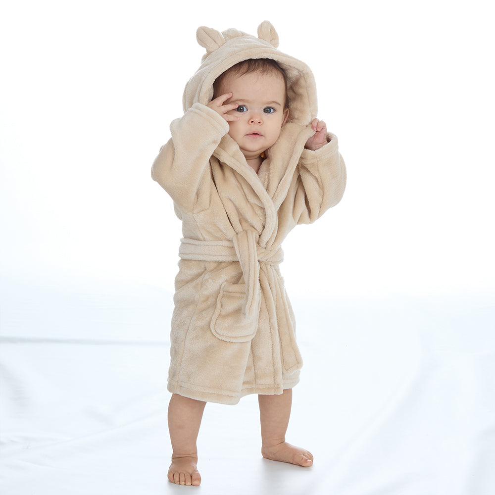 Baby Toffee Bear Ears Dressing Gown