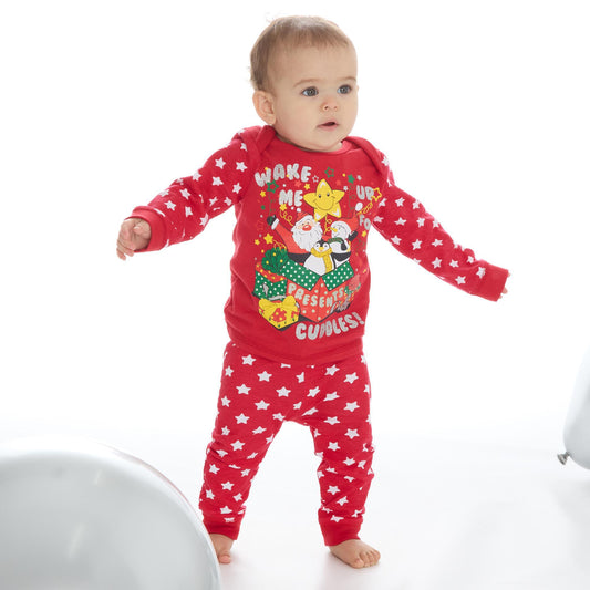 Baby Red Christmas Cotton Pyjama Set