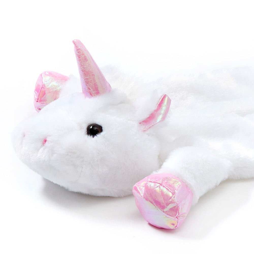 Unicorn 1L White Hot Water Bottle