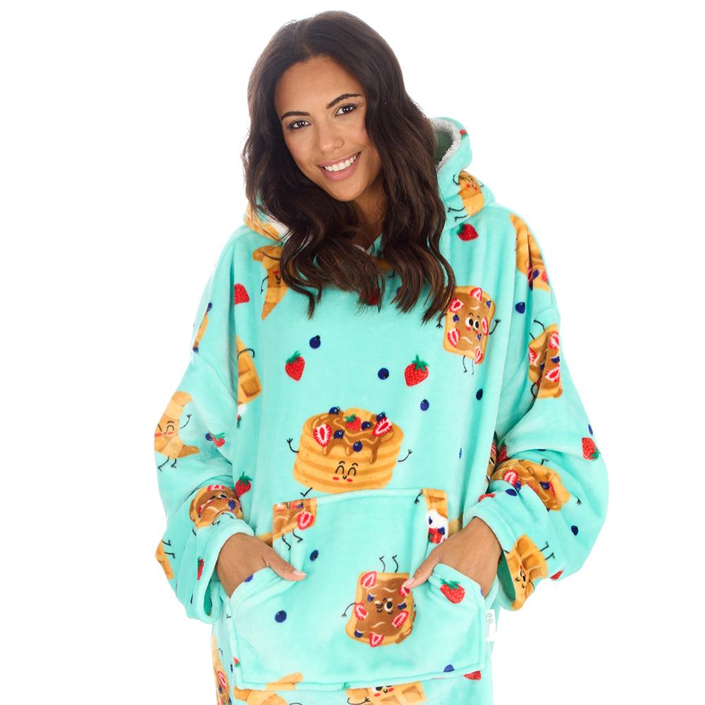 Ladies Brunch Mint Blanket Hoodie