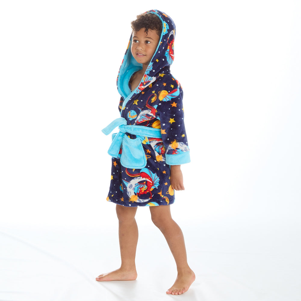 Kids Boys Dragon Dressing Gown