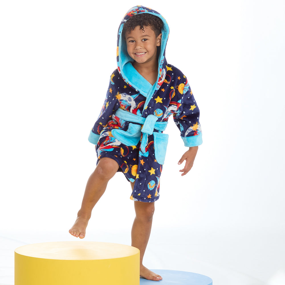 Kids Boys Dragon Dressing Gown