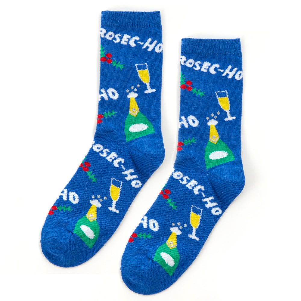 Ladies Christmas Prosec-Ho Cotton Socks