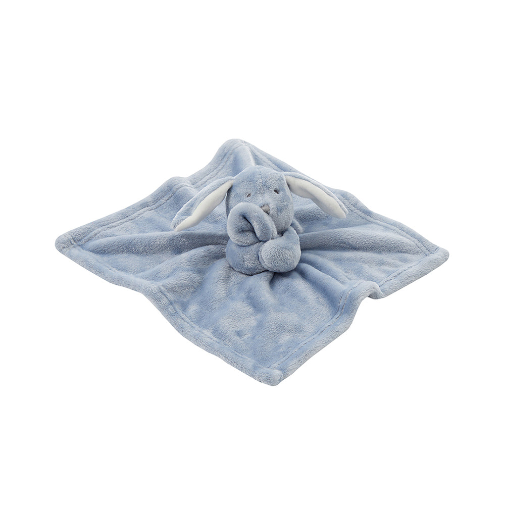 Baby Toddler Dusky Blue Bunny Comforter 