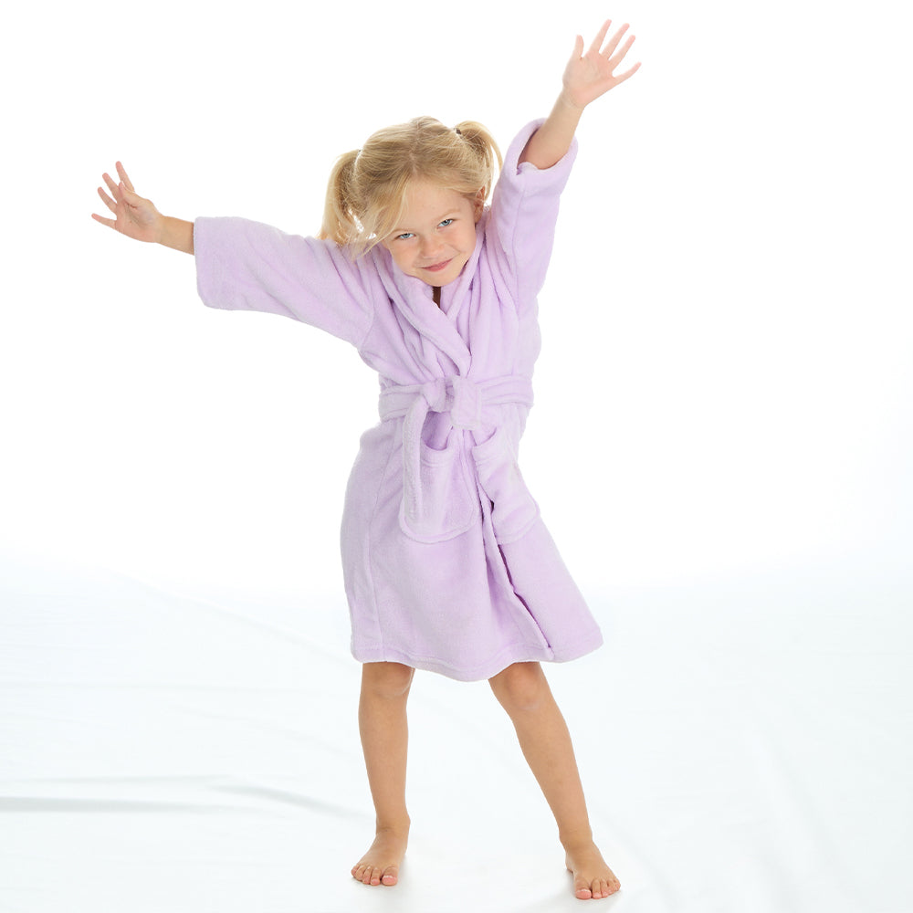 Infant Girls Plain Lilac Dressing Gown