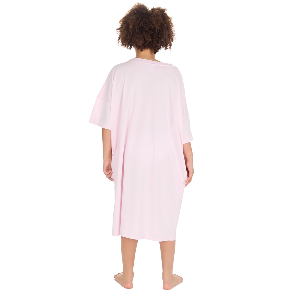 Girls Future Pink Oversize Sleep Tee