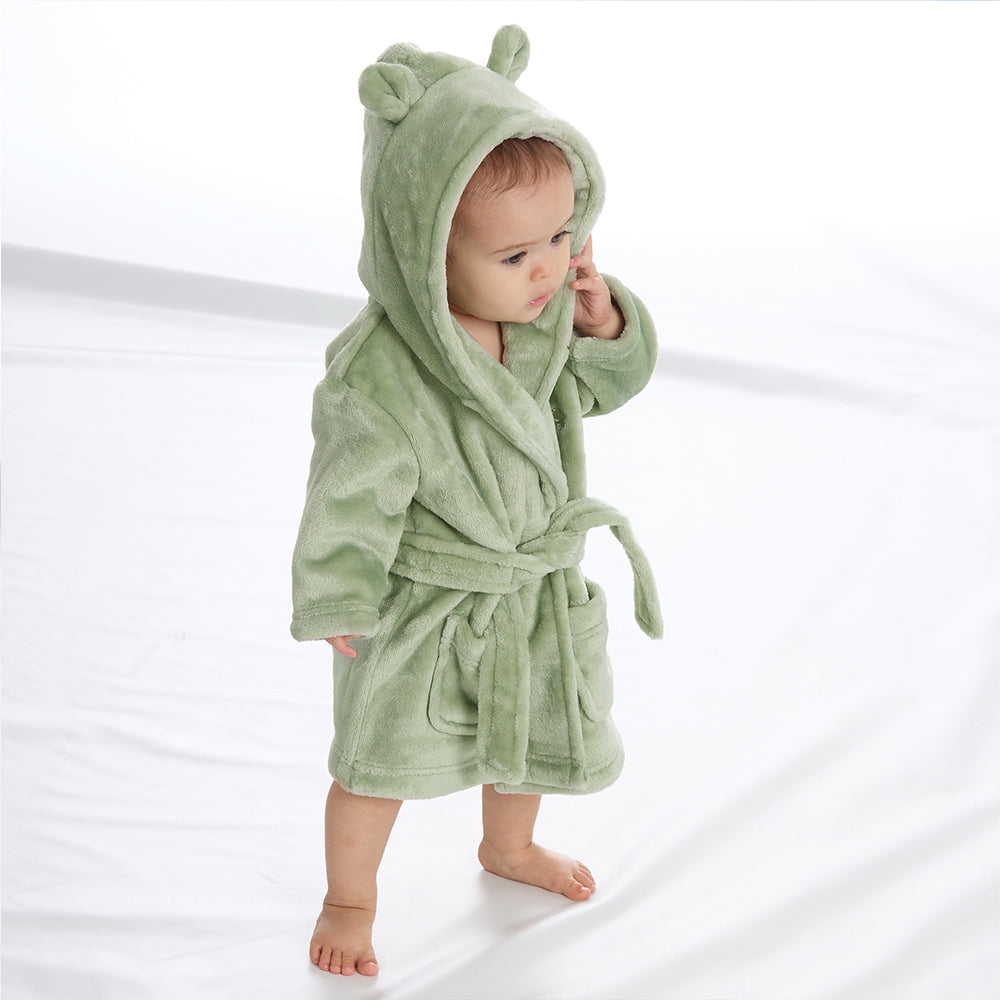 Baby Sage Bear Ears Dressing Gown