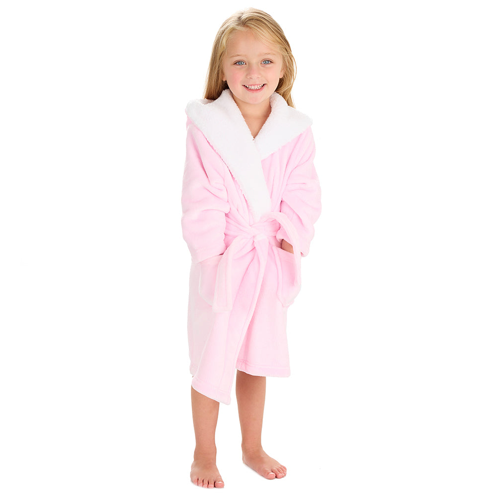 Kids Girls Light Pink Dressing Gown