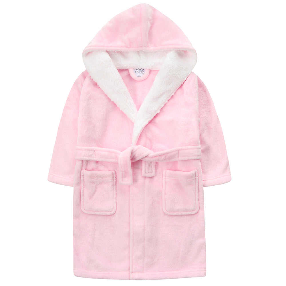 Kids Girls Light Pink Dressing Gown