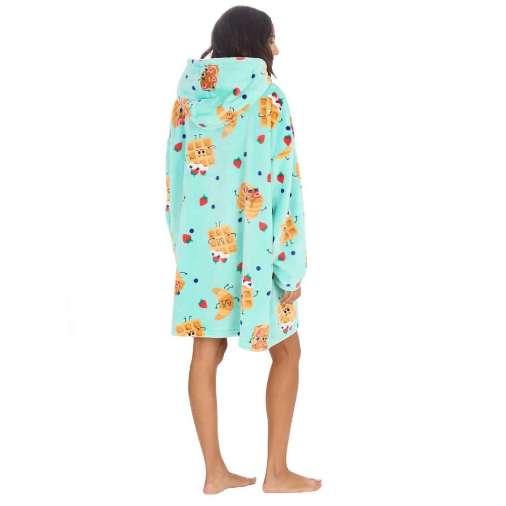 Ladies Brunch Mint Blanket Hoodie