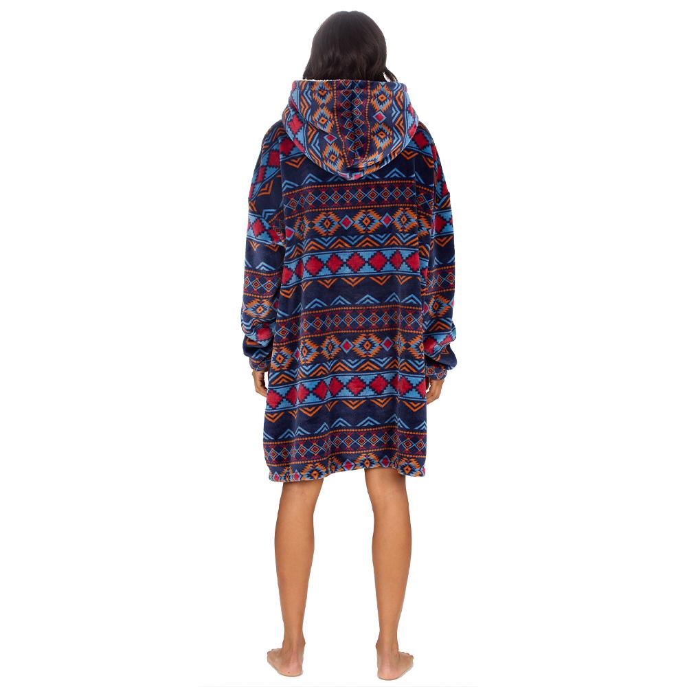 Ladies Aztec Blanket Hoodie