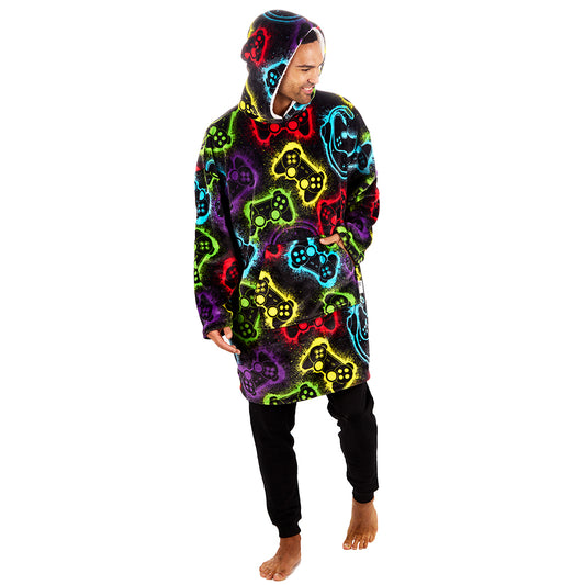 Mens Gaming Blanket Hoodie