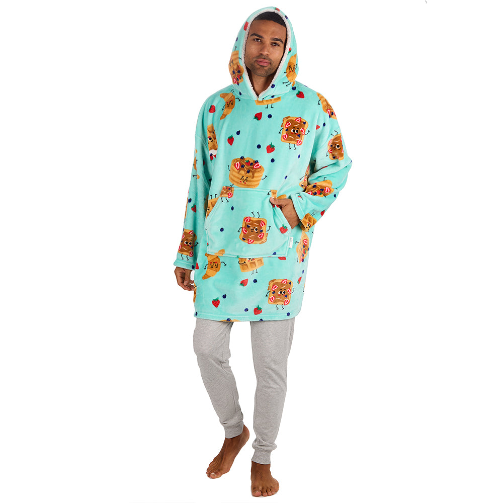 Mens Brunch Mint Blanket Hoodie