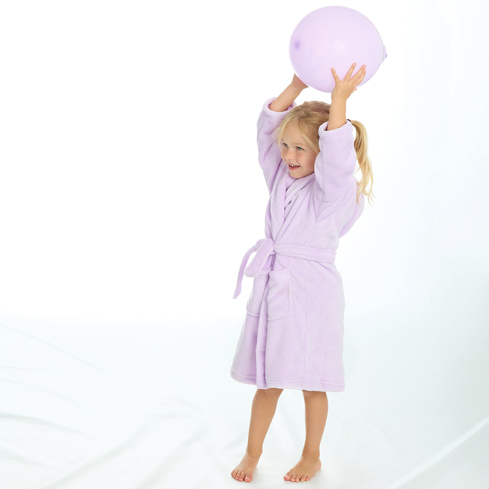 Infant Girls Plain Lilac Dressing Gown