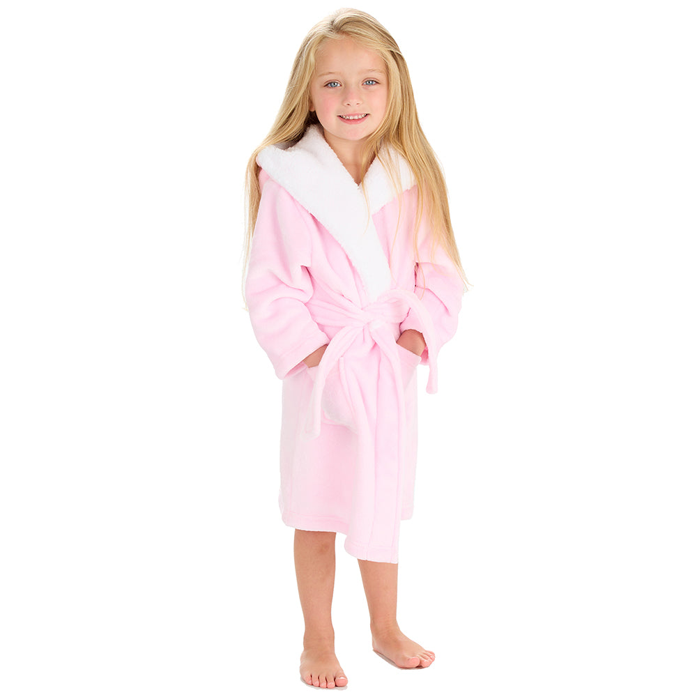 Kids Girls Light Pink Dressing Gown