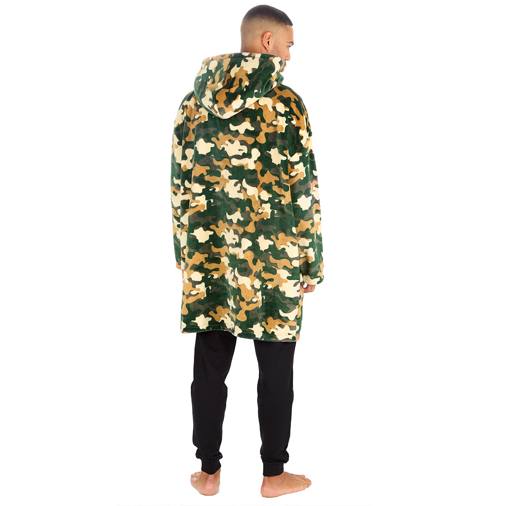 Mens Camouflage Blanket Hoodie