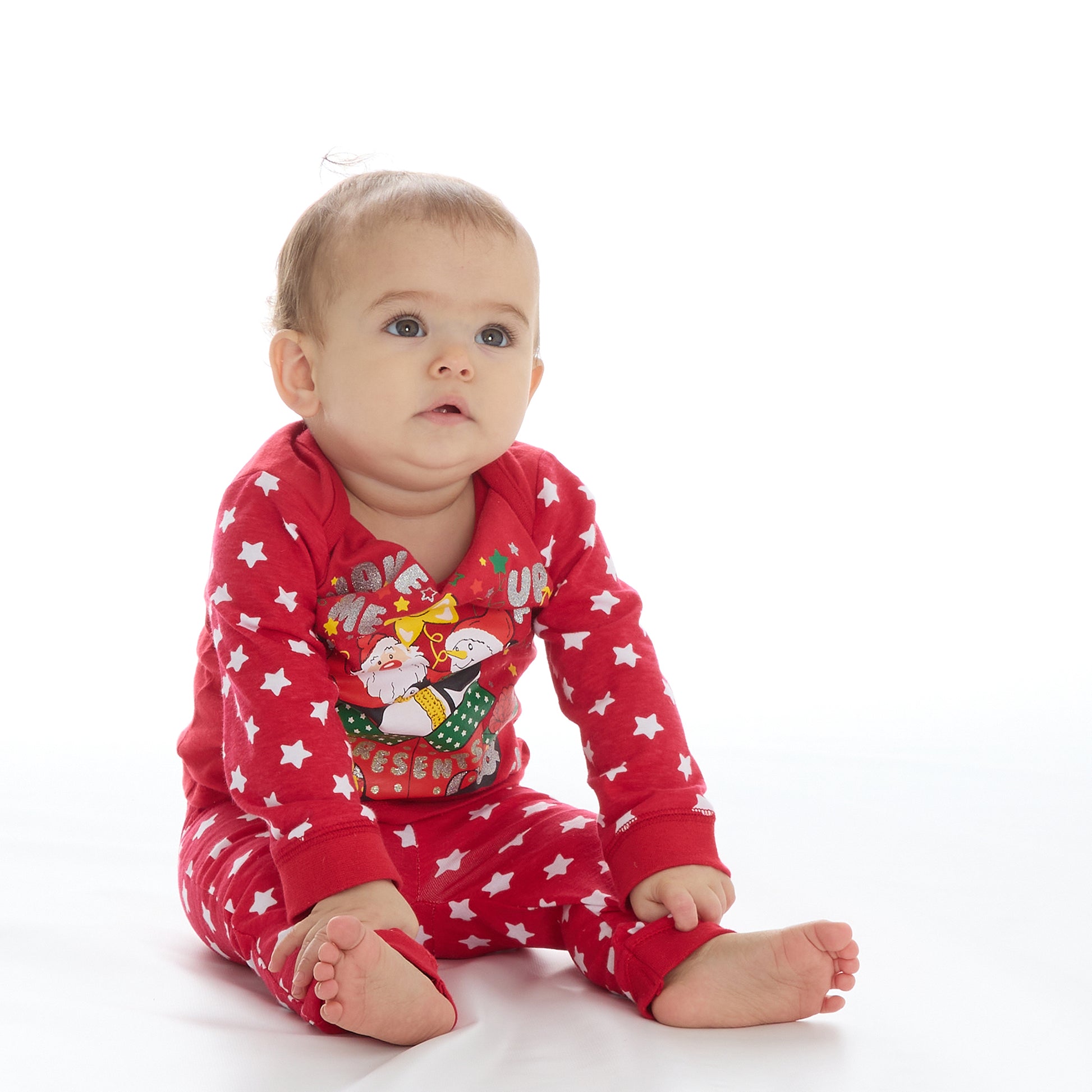 Baby Red Christmas Cotton Pyjama Set