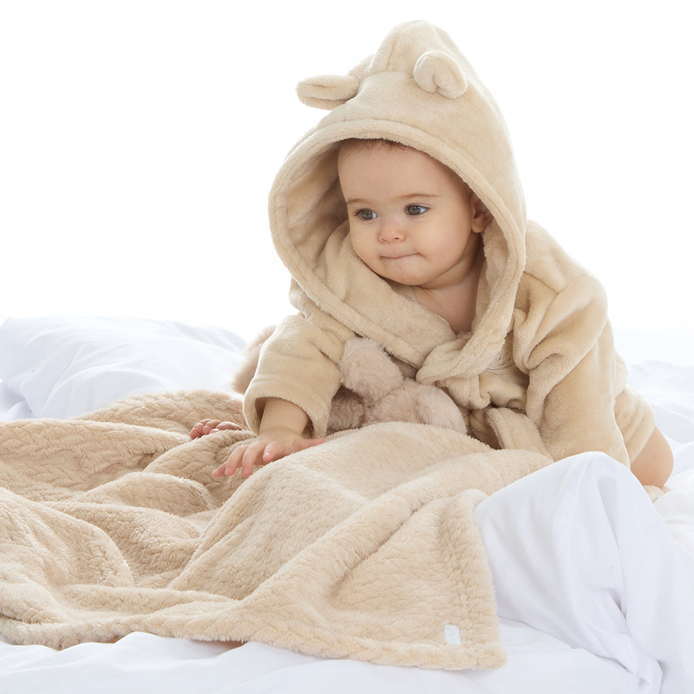 Baby Toffee Bear Ears Dressing Gown